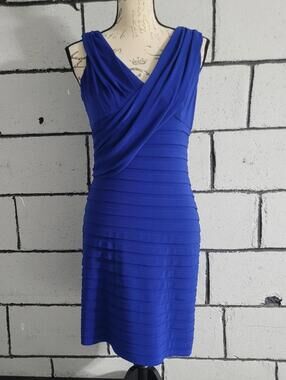 BUNDLE SALE!  ADRIANNA PAPELL Blue Bandage Dress Sz 2